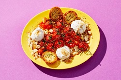 Mini-burrata met gegrilde tro…